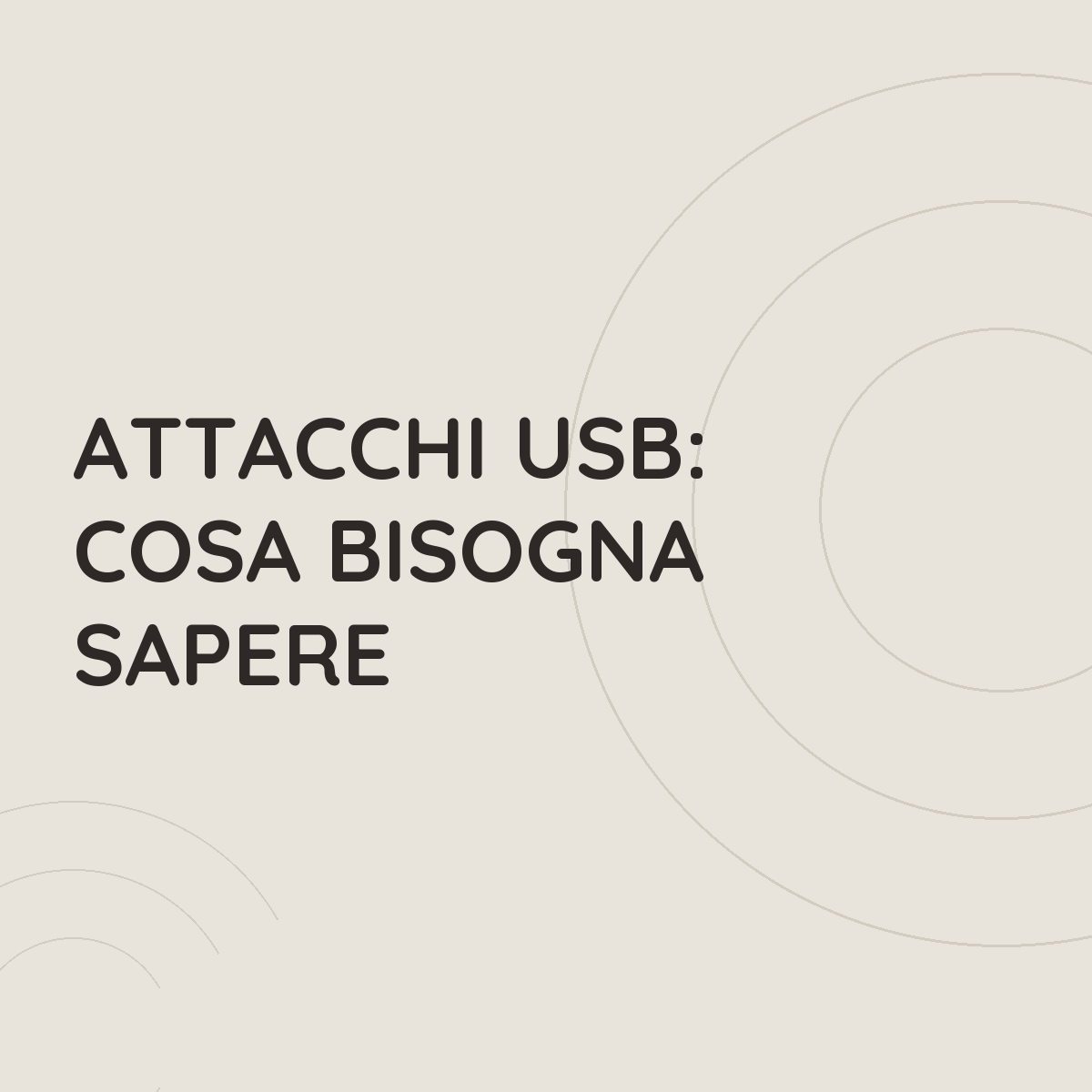 Attacchi USB: cosa bisogna sapere