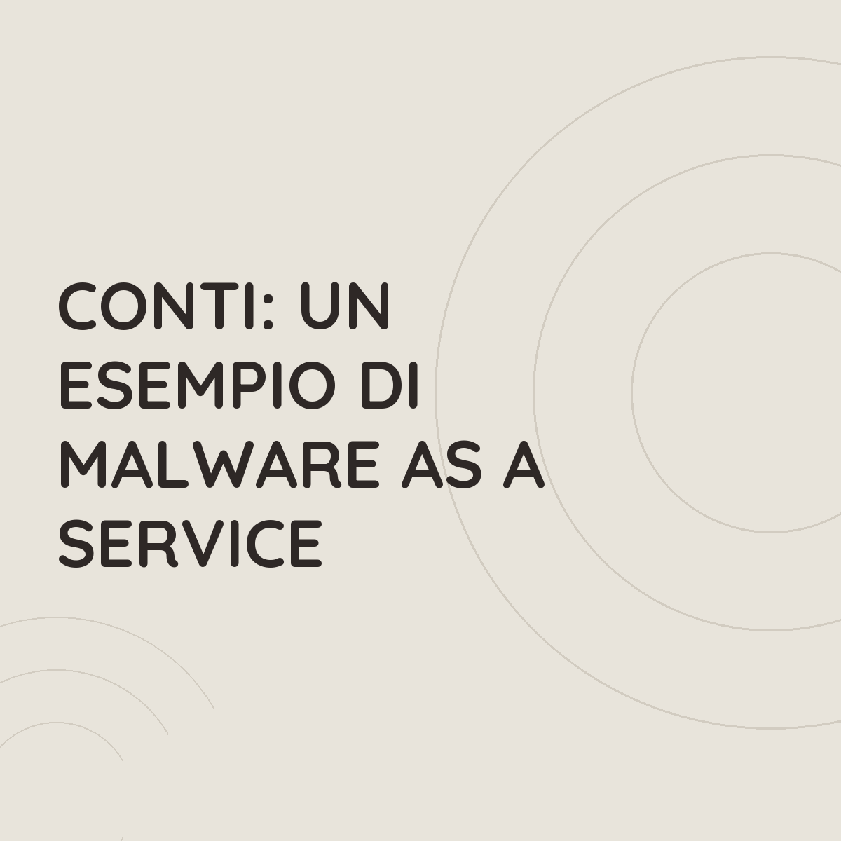 Conti: un esempio di Malware as a Service