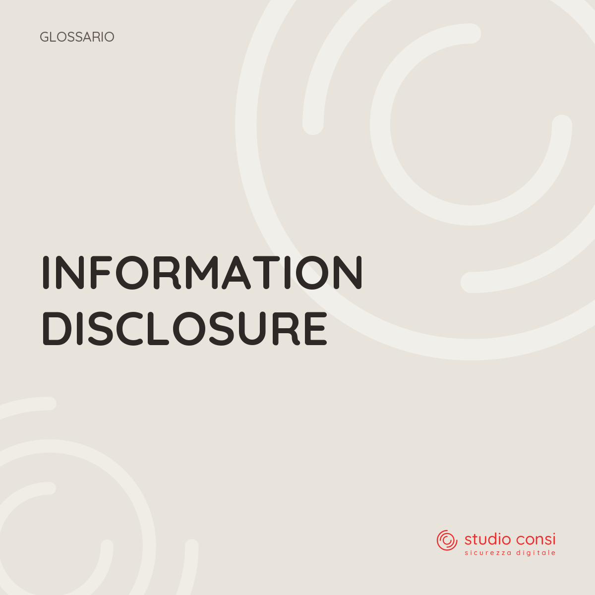 Information Disclosure