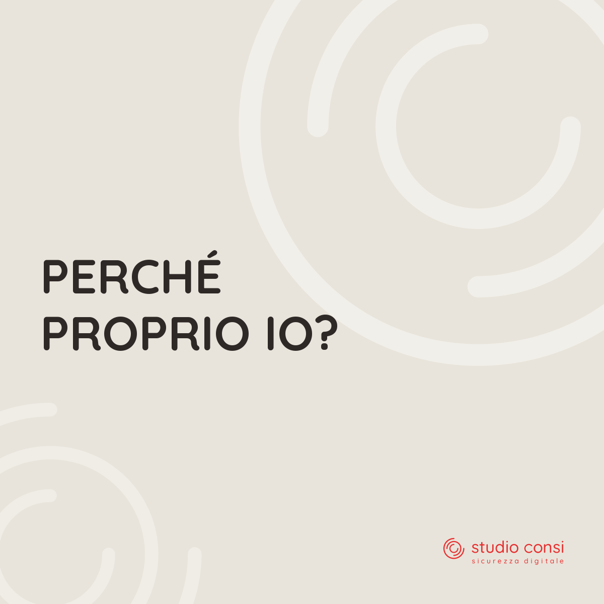 Perch&eacute; proprio io?