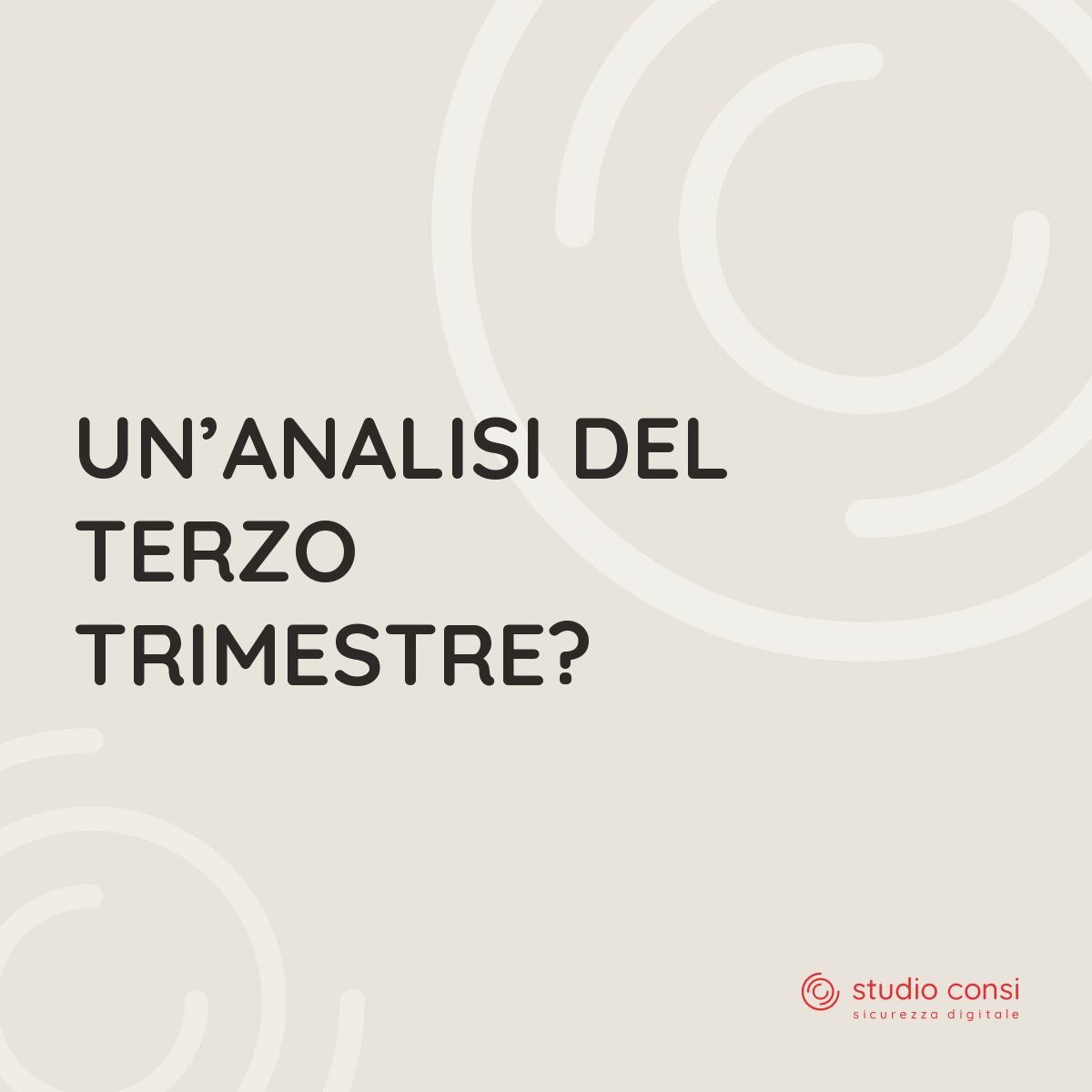 Un&rsquo;analisi del terzo trimestre?