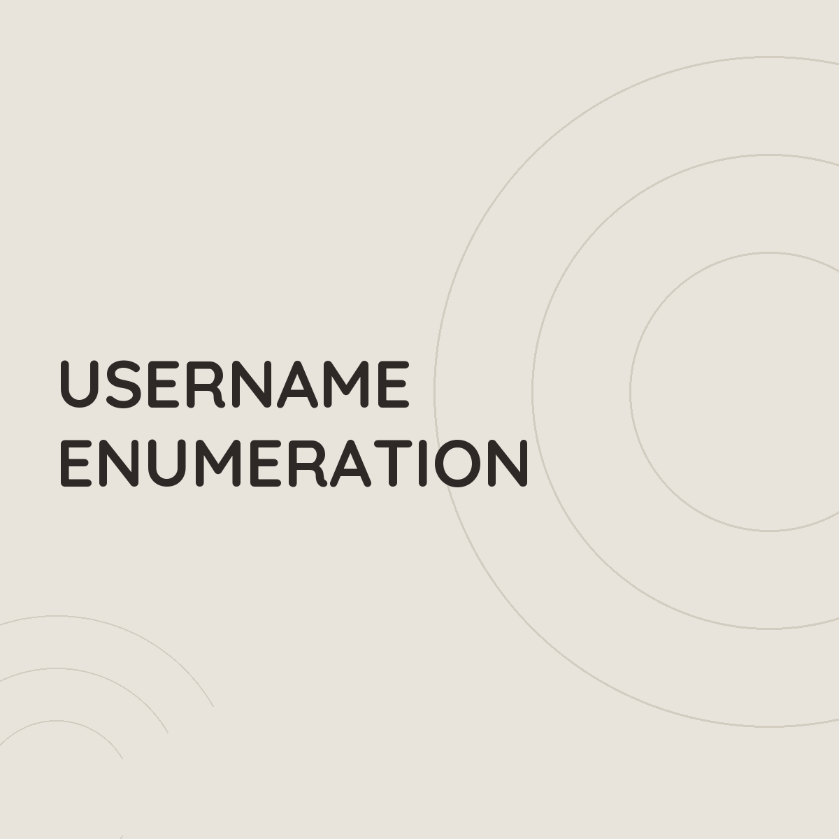 Username Enumeration